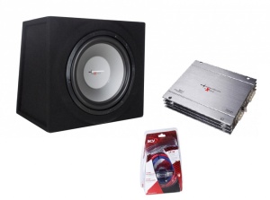PACHET DE BASS EXCALIBUR X12C + X600.2 + LK-10 ACV PUTERE (RMS): 300W Pachet Excalibur X12C Subwoofer auto pasiv de 30cm (12″) + X600.2 Amplificator auto pe 2 canele + LK-10 kit cabluri de 10mm2 ACV