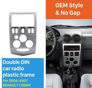 RAMA ADAPTOARE 2DIN DEDICATA DACIA LOGAN PH1 2004 - 2008 CONNECTS2 CT23DC10 - Img 6