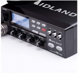 Stație radio CB Midland Alan 48 PRO, ASQ Digital, AM/FM, Noise Blanker, 12-24V