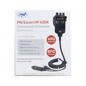 Statie radio CB portabila PNI Escort HP 82, multi standard, 4W, 12V, AM-FM, NRC, Dual Watch, Roger Beep, ASQ SQ reglabil, VOX