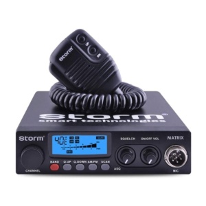 Statie Radio CB Storm Matrix 20, alimentare 12-24V, recomandata pentru camioane