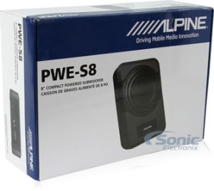 Subwoofer Auto Activ Alpine PWE-S8 Model Underseat (sub scaun) 8'' 20 cm 120W Telecomanda Bass / Volum Putere Maxima 240 W - Img 5