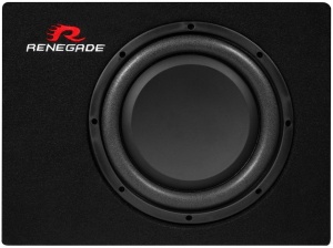 Subwoofer Auto Pasiv Slim Renegade RXS1000in Incinta Inchisa 25 cm Putere RMS 200W Max 400