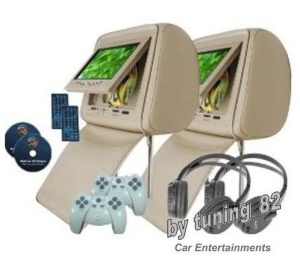 TETIERE CU DVD PNI-HD700A-Y CREM LCD 7'' FERMOAR ANTIFURT USB SD PLAYER FUNCTIE JOCURI JOYSTICK WIRELES INCLUS MONTAJ PROFESIONAL IN TOATA TARA ! - Img 2