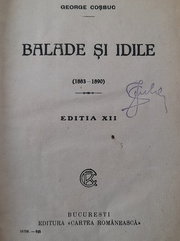 Balade și idile - George Coșbuc