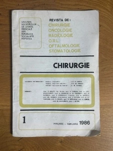 Chirurgie - Uniunea Societatilor de Stiinte Medicale din Republica Socialista Romana