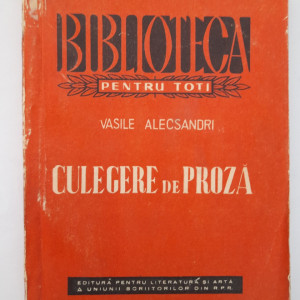 Culegere de proză - Vasile Alecsandri