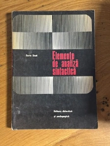 Elemente de analiza sintactica - Sorin Stati