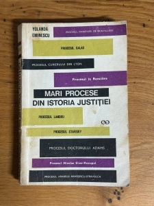 Mari Procese din Istoria Justitiei - Yolanda Eminescu