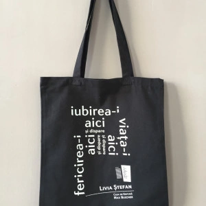 Sacoșă personalizată versuri -Livia Stefan