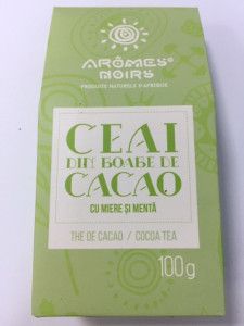 Ceai din boabe de cacao cu miere si menta 100 gr