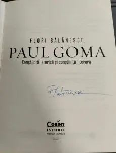 Paul Goma - Flori Bălănescu - cu autograful autoarei - Img 2