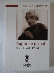 Pagini de jurnal vol. II (1931-1936) - Simona Lahovary