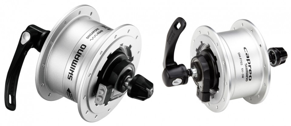 BUTUC CU DINAM SHIMANO DH-F703-S 6V/3W 28H OLD 74MM QR SHIMANO