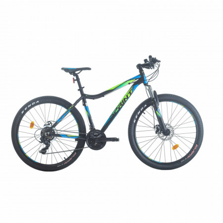 Bicicleta Sprint Hunter MDB 27.5 Negru Mat/Cyan/Verde Neon 400 mm