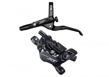 FRANA PE DISC SET ASAMBLAT /J-kit DEORE XT BL-T8100(L) BR-M8100(F) FARA ADAPTOR PLACUTE RESIN FARA ARIPIOARE DE RACIRE 1000MM FURTUN (SM-BH90-SBM NEGRU) INCLUDE INSERTIE CONECTARE AMBALAT IND.
