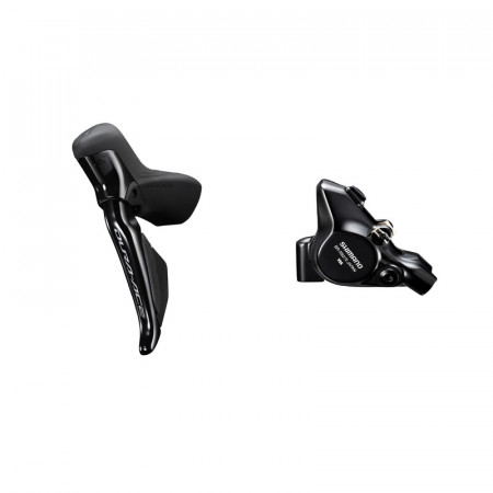 FRANA PE DISC SET ASAMBLAT SHIMANO J-KIT DURA-ACE ST-R9270(L) BR-R9270(F) PT. ROTOR 160MM PLACUTE RESIN (CU ARIPIOARE DE RACIRE) 1000MM (SM-BH90 BLACK) 5 GROUP AMBALAT IND.