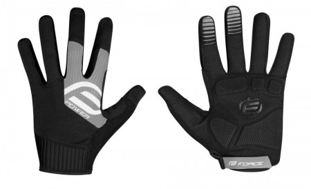 Manusi Force MTB Power, negru/gri, L