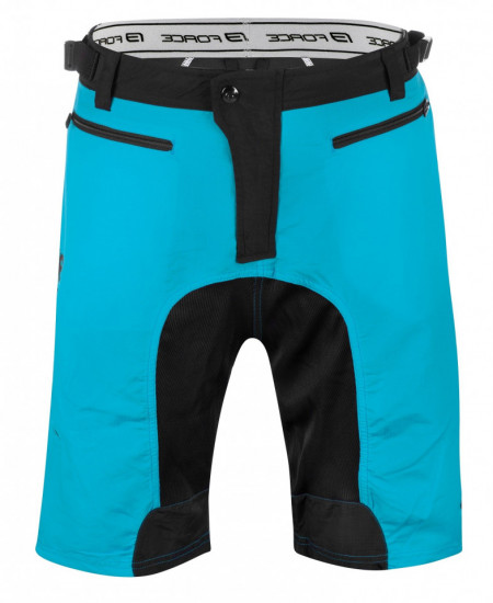 Pantaloni Force MTB-11 cu sub-pantaloni cu bazon Albastri L