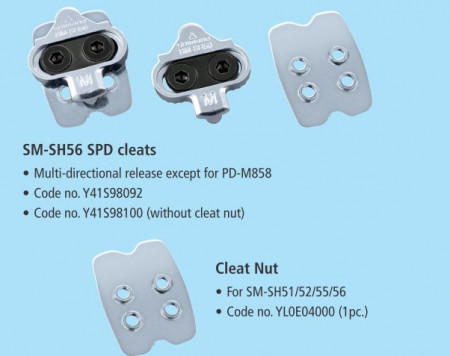 PLACUTE PEDALE SHIMANO SM-SH56 MULTIPLE RELEASE MODE FARA PLACA DIN TALPA 1 PER.