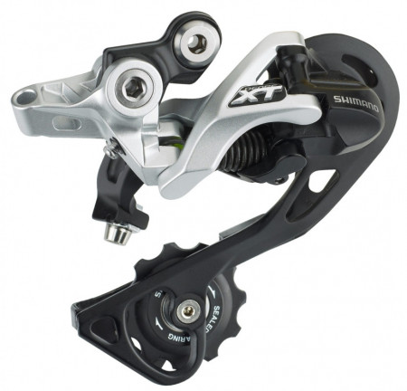SCHIMBATOR SPATE SHIMANO DEORE XT RD-M781-GS 10 VIT. TOP-NORMAL SHADOW PRINDERE DIRECTA (COMPATIBIL DIRECT MOUNT) ARGINTIU AMBALAT IND.