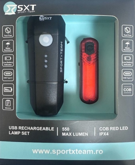 Set Lumini cu Acumulator SXT 550L-10C USB