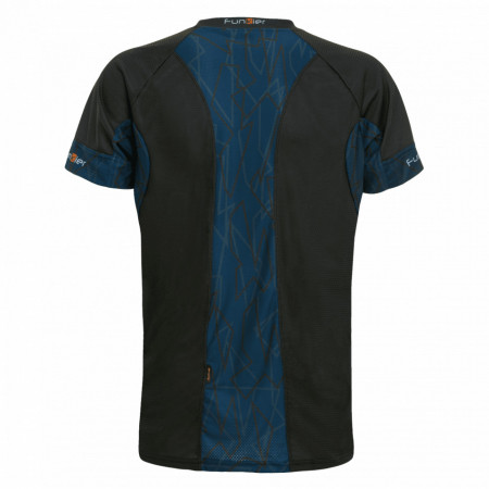 Tricou alergare FUNKIER Cassoti - Negru/Albastru 2XL