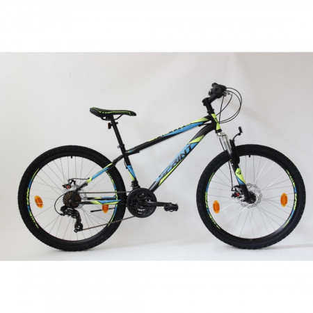Bicicleta MTB Sprint Active DD 26 furca suspensie Negru Mat/Albastru 360mm