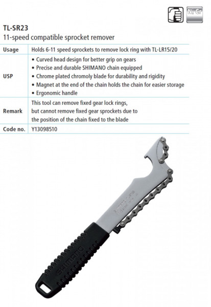 CHEIE CU LANT PT. DEMONTAT PINIOANE SHIMANO TL-SR23 6/7/8/9/10/11 VIT.