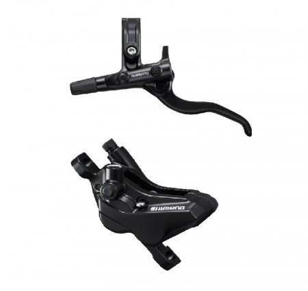 FRANA PE DISC SET ASAMBLAT SHIMANO J-KIT BL-M4100(L) BR-MT420(F) FARA ADAPTOR PLACUTE METAL FURTUN SM-BH90-SS 1000MM NEGRU INCL. OLIVA & INSERTIE CONECTARE NEGRU AMBALAT IND.