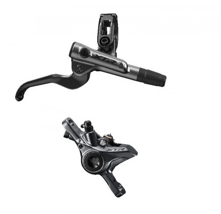 FRANA PE DISC SET ASAMBLAT SHIMANO XTR BL-M9100(R) BR-M9100(R) FARA ADAPTOR PLACUTE RESIN FARA ARIPIOARE DE RACIRE FURTUN SM-BH90-SS 1700MM NEGRU INCL. OLIVA SI INSERTIE CONECTARE AMBALAT IND.