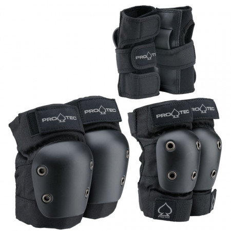 Set protectii copii x3 Pro-tec Street Gear JR 3 Negru