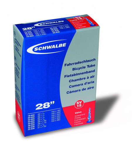 Camera SCHWALBE SV15 28'' (18/28-622/630) EK 60mm