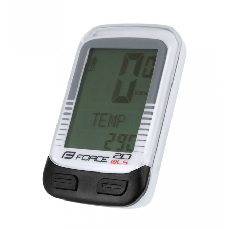 Ciclocomputer Force WLS 20F fara fir alb