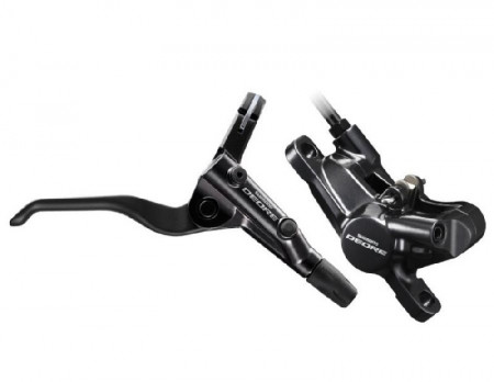 FRANA PE DISC SET ASAMBLAT SHIMANO DEORE BL-T6000(R) BR-M6000(R) J-KIT FARA ADAPTOR PLACUTE RESIN (FARA ARIPIOARE DE RACIRE) FURTUN 1700MM NEGRU INCL. OLIVA & INSERTIE CONECTARE AMBALAT IND.