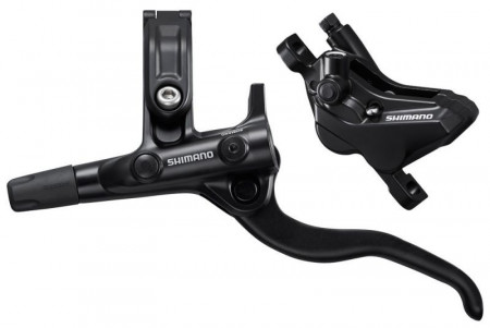 FRANA PE DISC SET ASAMBLAT SHIMANO J-KIT BL-M4100(L) BR-MT420(F) FARA ADAPTOR PLACUTE RESIN FURTUN SM-BH90-SS 1000MM NEGRU INCL. OLIVA & INSERTIE CONECTARE NEGRU AMBALAT IND.