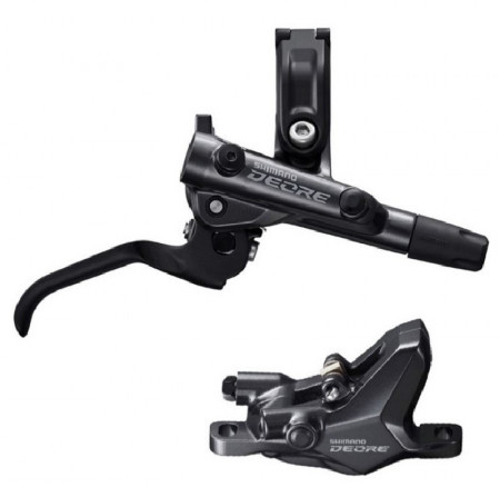 FRANA PE DISC SET ASAMBLAT SHIMANO J-KIT DEORE BL-M6100(L) BR-M6100(F) FARA ADAPTOR PLACUTE METAL FARA ARIPIOARE DE RACIRE FURTUN SM-BH90-SS 1000MM INCLUDE OLIVA & INSERTIE CONECTARE AMBALAT IND.