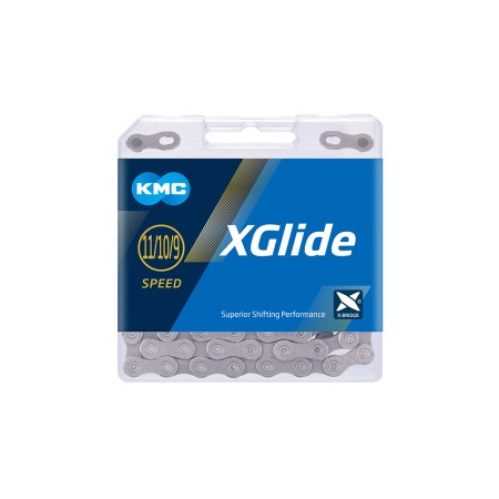 Lant KMC X-Glide Cues 9/10/11 viteze 118 Zale Gri