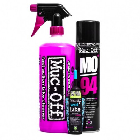 Muc-Off Wash Protect and Lube Kit (Wet Lube Version)