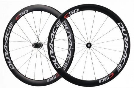 ROTI SHIMANO DURA ACE WH-7900-C50-TU FATA & SPATE OLD 100/130MM JANTA CARBON TUBULAR 16H/20H SPATE QR 163MM INCL. GEANTA AMBALAT IND.