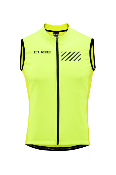 VESTA CUBE BLACKLINE SOFTSHELL GILET SAFETY BLACK N NEON YELLOW S