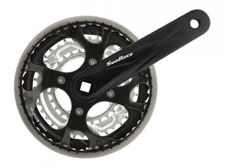 Angrenaj Pedalier SUNRACE FCM300 48/38/28T- 7/8v Negru