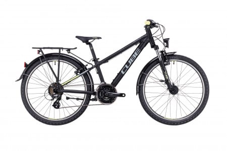 BICICLETA COPII CUBE ACID 240 STREET Black Yellow 2023 roti 24"