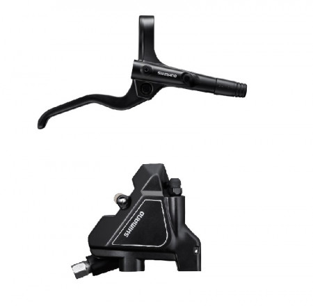 FRANA PE DISC SET ASAMBLAT SHIMANO BL-MT201(R) BR-UR300(R) PT. 25MM MNT FARA ADAPTOR PLACUTE RESIN FURTUN SM-BH59 1700MM NEGRU INCL. OLIVA & INSERTIE CONECTARE NEGRU AMBALAT IND.