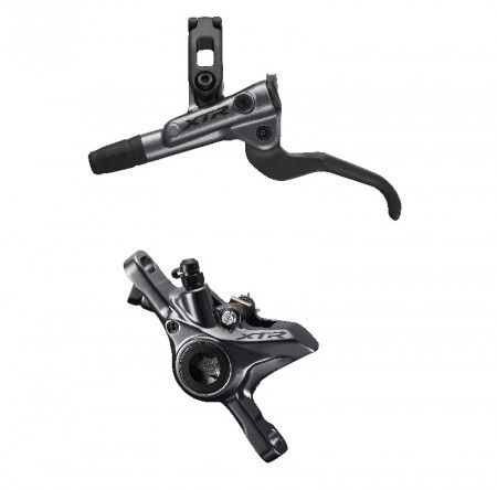 FRANA PE DISC SET ASAMBLAT SHIMANO XTR BL-M9100(L) BR-M9100(R) J-KIT FARA ADAPTOR PLACUTE METAL FARA ARIPIOARE DE RACIRE FURTUN SM-BH90-SS 1700MM NEGRU INCL. OLIVA SI INSERTIE CONECTARE AMBALAT IND.