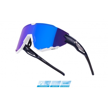 Ochelari Force Creed, lentila revo albastra, albastru/alb