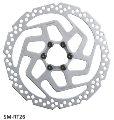 ROTOR PENTRU FRANA DISC, SM-RT26, S 160MM, TIP 6 SURBURI, NUMAI PENTRU PLACINE DE RASINI, VRAC