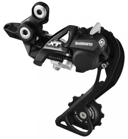 SCHIMBATOR SPATE SHIMANO DEORE XT RD-M786-GS 10 VIT. TOP-NORMAL SHADOW PLUS PRINDERE DIRECTA (COMPATIBIL DIRECT MOUNT) NEGRU AMBALAT IND.