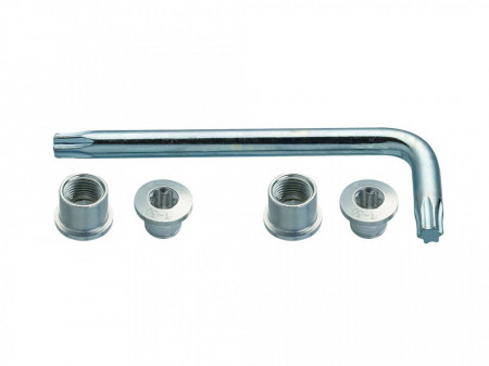 Suruburi foaie angrenaj + torx FSA CR Bolt Kit Argintiu Triplu MTB 6 buc