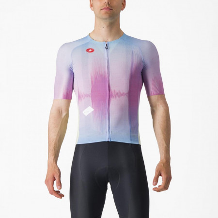 Tricou cu maneca scurta Castelli R-A/D Violet Multicolor M